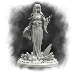 Adaevy Creations | 雪女 32mm | 3Dプリント ミニチュア TRPG