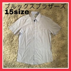 ブルックスブラザーズ　シャツ　半袖　ワイシャツ　メンズ　15 Mサイズ　ボタンシャツ　ビジネスシャツ　ドレスシャツ　ミラノフィット　1818