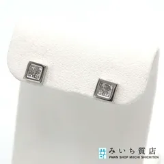 仕上げ済 Vendome Aoyama ヴァンドーム青山 ピアス pt950 Pt900 ダイヤモンド D0.1/0.1 約1.3g キャッチ社外品 アクセサリー H9981のサムネイル