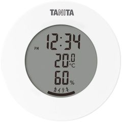 TT-585 ホワイト マグネット WH 卓上 デジタル 湿度 温度 時計 温湿度計 タニタ