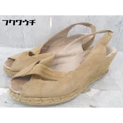 ◇ GAIMO ガイモ エスパドリーユ ウェッジソール サンダル サイズ38 ベージュ レディース 【中古】 【1002801452896】