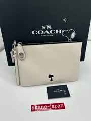 Aランク　COACH コーチ スヌーピーコラボ バッグ 箱付き クラッチバッグ