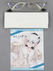 ホロライブ 白上フブキ フブキ メガネ 眼鏡 ぴらるーく プレイマット ホロライブ」コラボ眼鏡 第1弾！ 「白上フブキ」「大神ミオ
