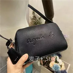 アニエスベー Agnes.b エンボスロゴ ショルダー バック レザー agnes b.(アニエスベー)の「NS03－03 エンボスロゴショルダー