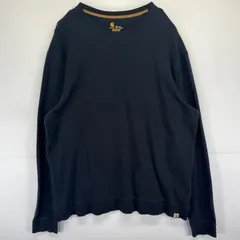 古着 カーハート Carhartt スウェット リブ編み 大きいサイズ ワンポイントロゴ エルボーパッチ 2XL TALL  ブラック メンズ