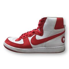 NIKE × COMME des GARCONS TERMINATOR HIGH SP コムデギャルソン コラボ ターミネーター ハイ スニーカー シューズ  CDG ナイキ FD4159 102 ホワイト/ユニバーシティレッド 29.0cm  90544A3