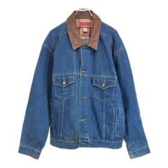 【マルボロカントリーストア】 レザー デニムジャケット-Gジャン 古着 MARLBORO COUNTRY STORE/マールボロカントリーストア