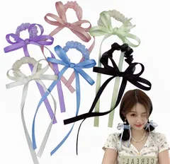 【在庫セール】髪飾り 髪飾り 少女 可愛い エレガント 跡がつかないヘアゴム おしゃれ ヘアゴム ヘアゴム ヘアアクセサリー リボン リボン 蝶結び BetterJonny 6個