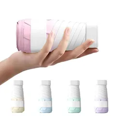 TVVTO 軽量折り畳み傘 グラデーション傘 日傘 超軽量ポータブル折りたたみ傘 小さなかわいい 持ち運びに便利 晴雨兼用 紫外線遮断 高強度グラスファイバー 6本骨 日焼け防止 人気 折り畳み傘 耐風撥水 小型 おしゃれ 手動 レゼント 耐久 大人 ギフ 1