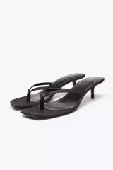 ZARA(ザラ) サテン キッテンヒル サンダル ビーチサンダル 37 （ 240 ）