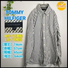 【管理番号 2206aiAAZZ17/18】TOMMY HILFIGER ストライプ 長袖シャツ BDシャツ
