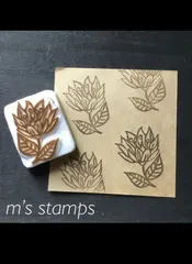 北欧風お花の消しゴムはんこ　スタンプ