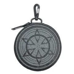 black means×MINE ブラックミーンズ×マイン #05 CIRCLE PORCH サークルコインケース  ブラック グレー -