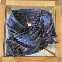 MISSONI ミッソーニ マフラー - 青緑系x黄等 【古着】