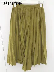 ◇ URBAN RESEARCH ROSSO ロッソ ウエストゴム 膝下丈 プリーツ スカート サイズF カーキ系 レディース  【中古】 【1109130015409】
