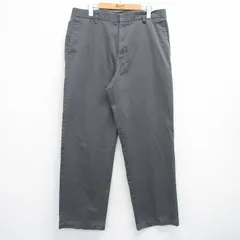 W37/古着 ドッカーズ パンツ メンズ ワンポイントロゴ コットン 濃グレー 25jul10 中古 ボトムス ロング