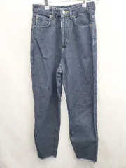 ◇ Θ SOMETHING サムシング カットオフ デニム パンツ ジーンズ　サイズS ネイビー系 レディース E  【1507010000147】