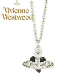 Vivienne Westwood ヴィヴィアン・ウエストウッド ネックレス DIAMANTE HEART シルバーオーヴ ブラック 630203BV-02P136 No-11