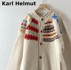 貴重 金子功時代 カールヘルム くまワッペン コットン カーディガン ニット 2025年最新】カールヘルム カーディガンの人気アイテム - メルカリ