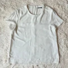 theory luxe セオリーリュクス 極美品 フレンチスリーブカットソー バックジップ トリアセテート ヌルヌル感 ポリエステル 38 Mサイズのサムネイル