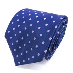 グリーンレーベルリラクシング ブランドネクタイ ドット グラデーション シルク PO メンズ ネイビー green label relaxing 【中古】