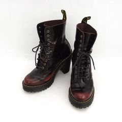 極美品 23cm ドクターマーチン KENDRA 10ホールブーツ 厚底 黒 - メルカリ
