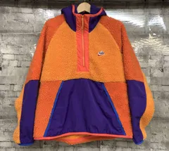 NIKE ナイキ Half Zip Sherpa Parka フリース プルオーバー ハーフジップ サイズL オレンジ 