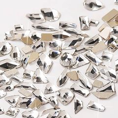 【新着商品】ネイルを飾てと服装使用 ネイルセット 高い採光 diy ケース入り ネイルストーン ミックスサイズ クリスタル ネイルアート（100個）ネイルパーツ ラインストーン ZHEJIA
