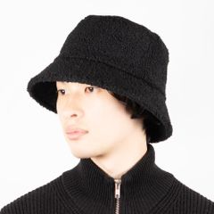 【帽子　ハット　秋冬】ボアバケットハット 　 WS-50495B 　ふわふわ　もこもこ　ハット　防寒　暖かい　ユニセックス　男女兼用　メンズ　レディース　サイズ調整可能