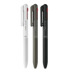 ぺんてる　油性インキボールペン　Calme　カルム 　2＋1（黒・赤＋シャープ0.5㎜）　3本セット　0.5㎜