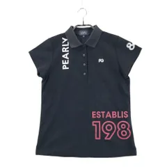 サイズ：0 PEARLY GATES パーリーゲイツ 2022年モデル 半袖ポロシャツ  ブラック系 [240101355309] ゴルフウェア レディース ストスト