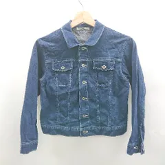 ◇ ⊇ familiar ファミリア キッズ 長袖 デニムジャケット サイズ140 ブルー系 メンズ E  【1506190003191】