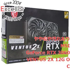 GeForce RTX3060 VENTUS 2X 12G OC 中古 MSI Video Card GeForce RTX 3060 VENTUS 2X 12G OC PCI-Exp 4