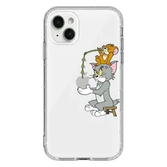 KAIFJ iPhone15 用 ケース トムとジェリー iphone 15 用 ケース 6.1インチ 人気 クリアケース TPU 軽量 薄型 Qi充電対応 衝撃吸収保護ケース 透明 黄変防止/滑り止め/指紋防止 かわいい スマホケース アイフォン15 用 1