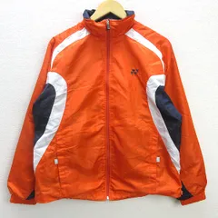 C■ヨネックス/YONEX ウインドブレーカー トレーニングジャケット/スポーツウェア【M】オレンジ/men's■27【中古】■