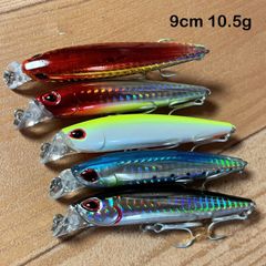 ソルト5★リップレスミノー ルアー フローティング 90mm 10.5g シーバス