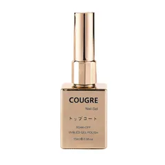 COUGRE ジェルネイル トップコート 最上級の艶、拭き取り不要、長持ち、すべすべした ，ノンワイプトップコート高級 UV/LED No Wipe Top Coat 大容量 15mlのサムネイル
