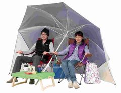 【特価商品】ウイング240cm ブルーM-1601 UVカット パラソル 海用 BBQ キャプテンスタッグ
