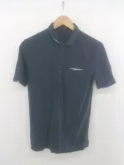 ◇ MICHEL KLEIN homme ミッシェルクランオム 半袖 ポロシャツ サイズ48 ネイビー系 メンズ E  【1303280007011】のサムネイル