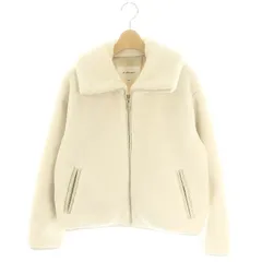 ジルバイジルスチュアート JILL by JILLSTUART パイピングフリースブルゾン ボアジャケット フェイクファー ジップアップ S アイボリー /ES ■OSのサムネイル