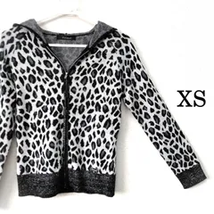 【CREAM SODA】レオパード ヒョウ柄 ダブルジップパーカー /L ❥ ヒョウ 柄 豹 レオパード アニマル柄 パーカー トップス