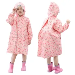 [JYZ] 子供レインコート ランドセル 男の子 女の子 キッズレインウェア ポンチョ 雨具 雨合羽 防水カッパ 超軽量 通気速乾 夜間反射 ツバ 収納袋付き 薄型 レイングッズ 梅雨対策 自転車 通園 通学 キャンプ アウトドア Aタイプ Mサイズ