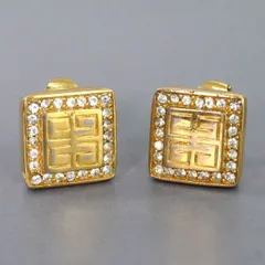 GIVENCHY 4Gロゴ ストーンイヤリング（ゴールド） (GC-048G)