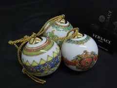 ■新品■未使用■ VERSACE ヴェルサーチ ローゼンタール メデューサ オーナメント オブジェ インテリア 3点セット ホワイト系 BJ8396のサムネイル