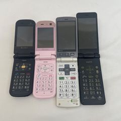 K【ジャンク】ガラケー まとめ売り 4台セット