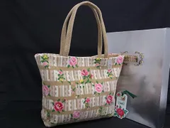 ■新品■未使用■ FEILER フェイラー パイル フラワー 花柄 ハンドバッグ トートバッグ レディース ベージュ系×マルチカラー BM7488