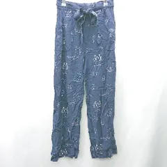 ◇ Θ PEACH JOHN 動物柄 ウエストリボン付き パジャマパンツ サイズS/M ネイビー ホワイト レディース E  【1409100017977】のサムネイル
