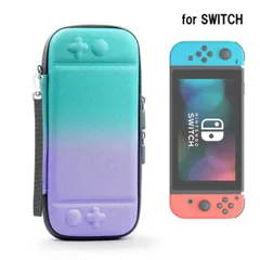 Nintendo Switch 専用 グラデーション キャリングケース グリーン＆パープル 保護  スイッチ カバー ケース バッグ