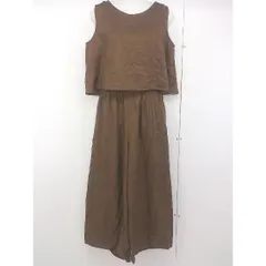 ◇ URBAN RESEARCH Sonny Label サニーレーベル ウエストゴム ノースリーブ サロペット サイズF ブラウン レディース  【中古】 【1203110000390】