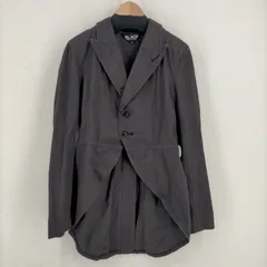 ブラックコムデギャルソン BLACK COMME des GARCONS AD2012 製品染め バックストライプ燕尾ジャケット メンズ JPN：M のサムネイル